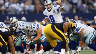 ARLINGTON, TX - DECEMBER 16: Tony Romo #9 of the Dallas Cowboys at Cowboys Stadium on December 16, 2012 in Arlington, Texas. Playing against the Pittsburgh Steelers