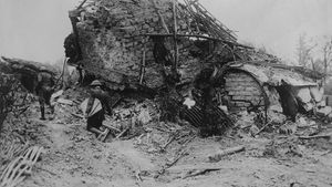 Scene from the Battle of Messines