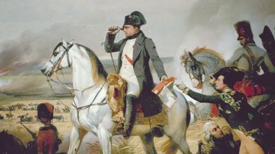 "Napoleon on the Battlefield", France. French Emporeror Napoleon Bonaparte.