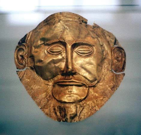 Mycenaean funerary mask