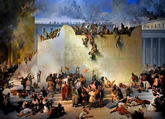 The Destruction of the Temple of Jerusalem by Francesco Hayez