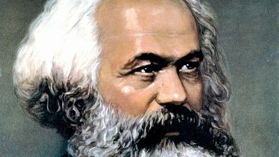 German political theorist Karl Marx; communism