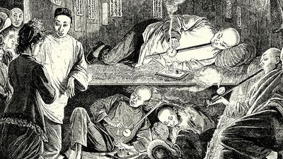 Chinese Opium den, 19th Century