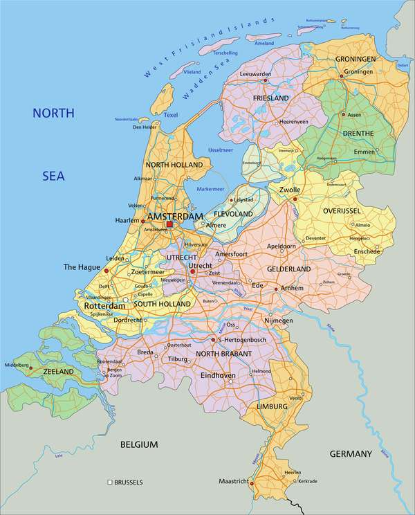 Map of the Netherlands