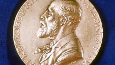 Commemorative medal of Nobel Prize winner, Johannes Diderik Van Der Waals