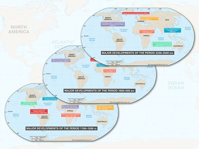 Lead image for "A Timeline of the World in 8 Maps"