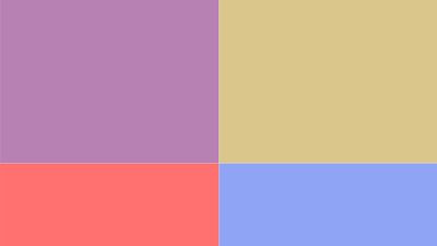 Composite thumbnail image of four colors from Name that Color quiz