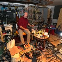 A Foley artist and his tools