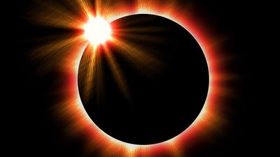 Solar eclipse of the sun.