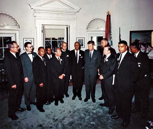 White House meeting of civil rights leaders in 1963