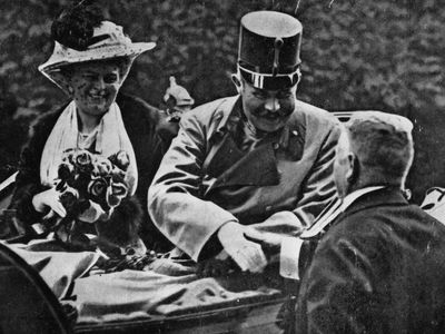 Archduke Franz Ferdinand and his wife, Sophie, duchess of Hohenberg