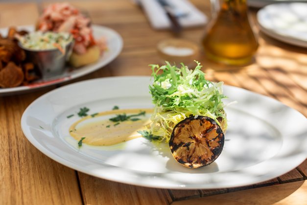 Duryea's Crab Cake with grilled lemon 