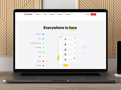 LiveChat - Omnichannel after effects animation chat design home homepage landing macbook message motion motion graphics omnichannel saas saas homepage ui web design