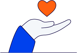 hand with a heart