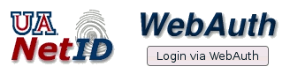 UA WebAuth Logo