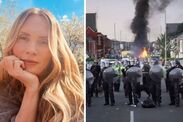 southport stabbing uk riots woman arrested warning