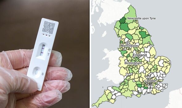 coronavirus cases mapped uk xec variant spread