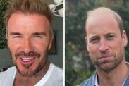 Prince William beard David Beckham King Charles