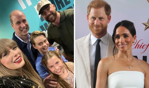 The waleses with taylor swift and harry and meghan
