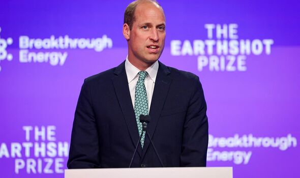 Prince William delivers a speech at the Breakthrough Energy Summit in London 