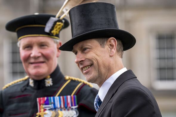 Prince Edward at Holyrood Garden Party.