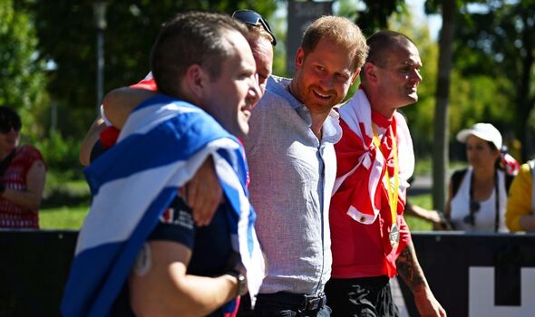 Prince Harry during Invictus Games in Germany