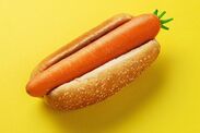 vegetarian meat free hot dog