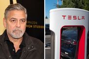 george clooney elon musk tesla electric car 