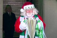 Santa Celtic Scottish Premiership trophy