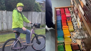 Dad turns ordinary bicycle into an e-bike powered by disposable vapes