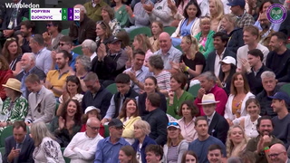 Djokovic’s Wimbledon match stopped as crowd celebrates England win