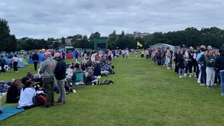 Wimbledon fans camp overnight to try and get tickets
