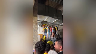 Ticketless fans at Copa America final climb into air vent to get in