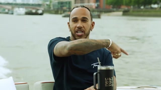 Lewis Hamilton speeds down Thames in luxury yacht ahead of British GP