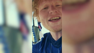 Ed Sheeran celebrates buying share of Ipswich Town with tractor ride