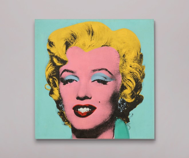 andy warhol's shot sage blue marilyn