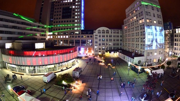 Der Ernst-Abbe-Platz in Jena.