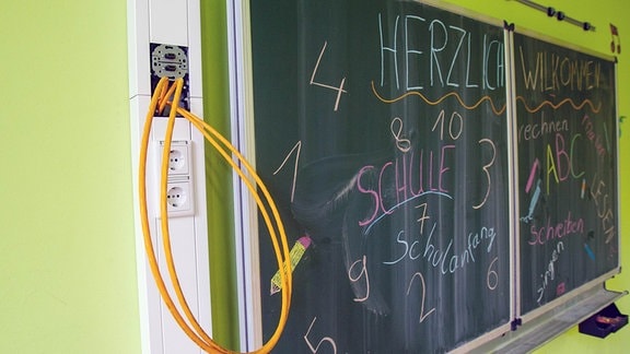 Schultalfel mit LAN-Kabel