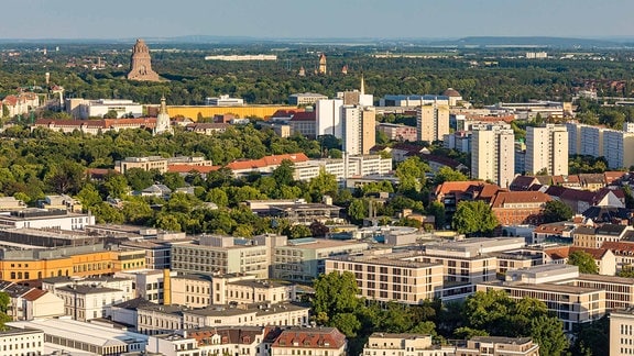 Blick auf Leipzig