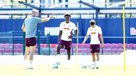 Training beim Bundesligisten RB Leipzig