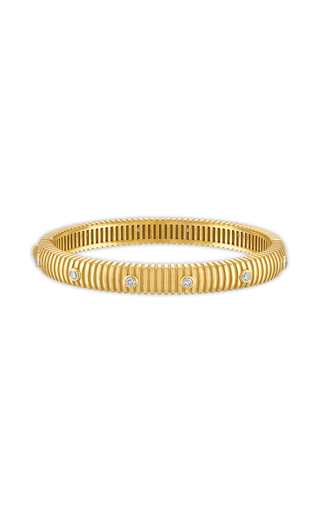 Clio 18K Yellow Gold Diamond Bangle