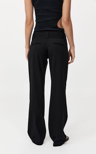 Low-Rise Stretch-Wool Flare Pants