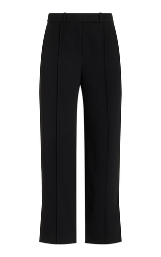 Vera Crepe Cropped Straight-Leg Pants