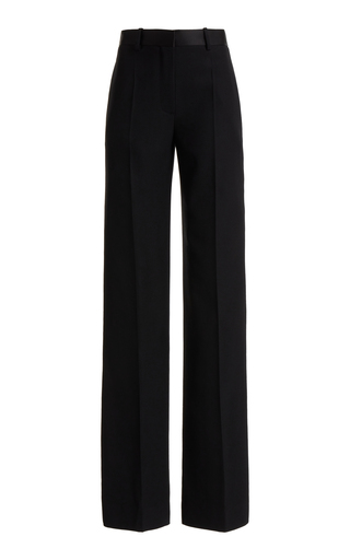 Pleated Straight-Leg Pants