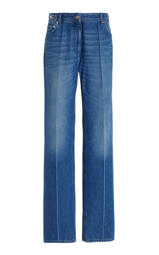 Medusa Rigid High-Rise Straight-Leg Jeans