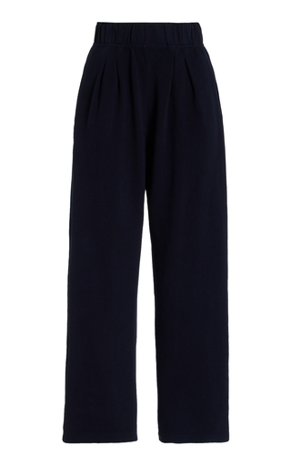 Penny Pleated Cotton-Blend Pants