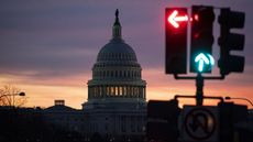 Traffic Signals By The US Capitol Building