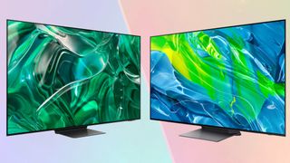 The Samsung S95C vs Samsung S95B OLED.