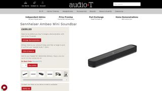 Sennheiser Ambeo Soundbar Mini Audio T leaked listing