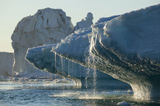 Melting glacier